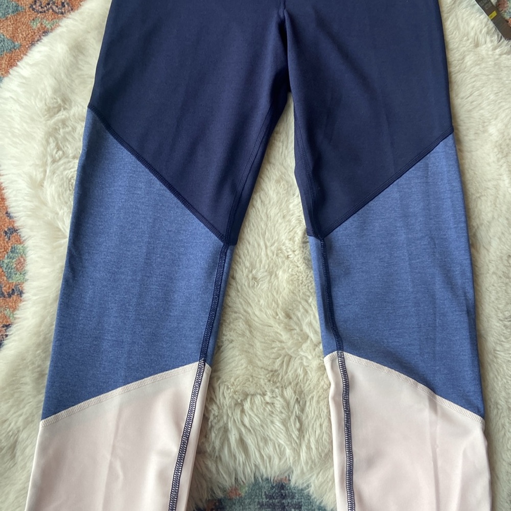 Old Navy active legging colorblock blue pink compression sculpting active pant M - Picture 10 of 16